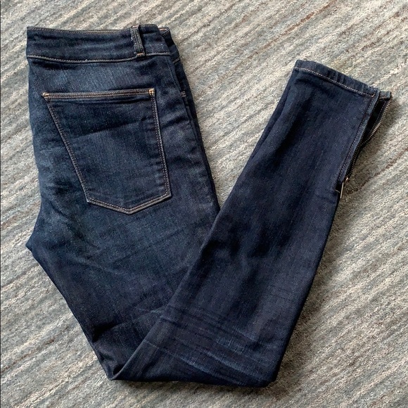 Current/Elliott Denim - Current Elliot Dark Wash Skinny Zip Leg Jeans s 27
